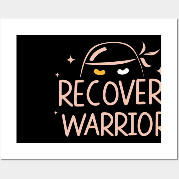 Minimal Addiction Recovery Warrior Wall Art by SOS@ddicted